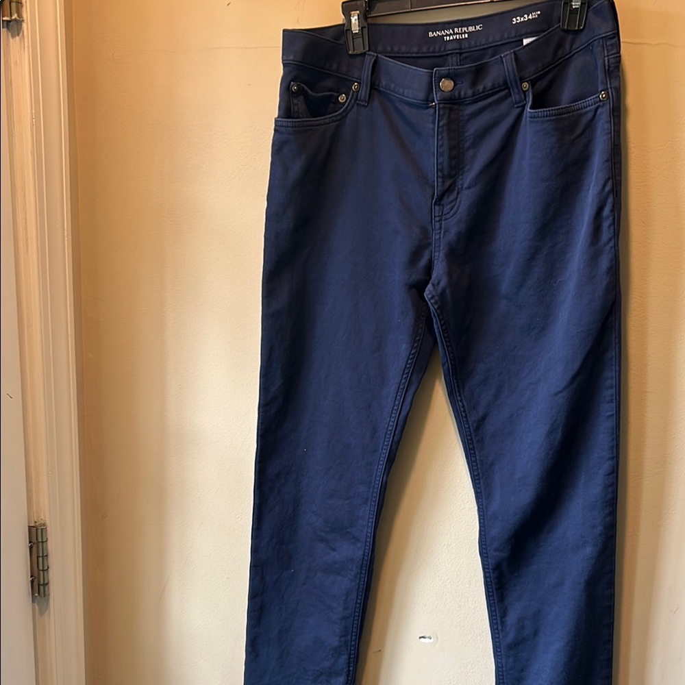 Banana Republic Blue Slim Jeans with Sleek Indigo Finish